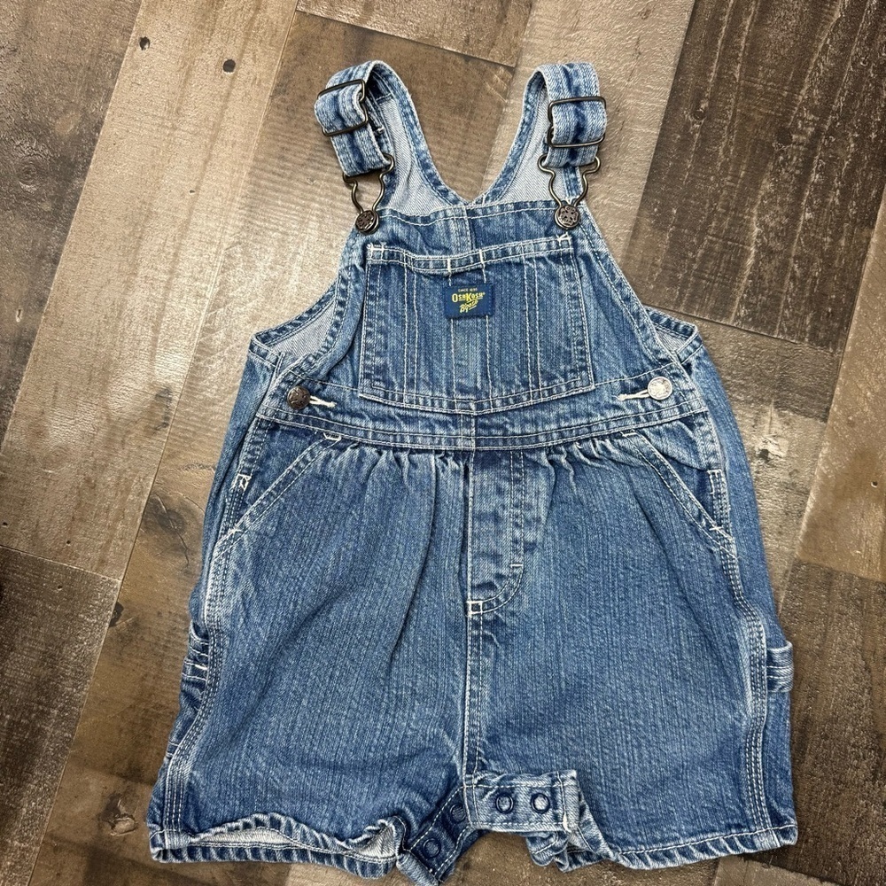 OshKosh B'gosh Blue Denim Overalls Timeless Casual Style